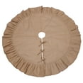 thumbnail image 4 of 36" Natural Tan Christmas Tree Skirt with Ruffled Edge by Primitive Home Decors, 4 of 5