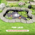 thumbnail image 3 of KFFKFF Lake Lining, 10 x 15 ft 45 Mil Density, Flexible EPDM Substance Pond Covers, Simple to Trim Underlay for Aquatic or Koi Lakes, Water Displays, Cascade Foundations, Sprinklers, 3 of 9