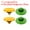 Yellow/Green, variant on Camera Shutter Button, 2 Pack Soft Shutter Release Button Camera Button Concave, Red Orange