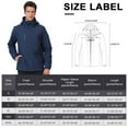 thumbnail image 6 of CAMEL Outdoor Jacket Men Winter Ski Jacket Windbreaker 3 in1 Hooded Rain Coat for Traveling Climbing Hiking, 6 of 6