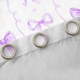 thumbnail image 4 of Erosebridal Girls Bowtie Gifts Blackout Curtains Set of 2 (52x84 Each),Purple Bowknot Kids Window Curtains, 4 of 7
