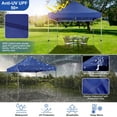 thumbnail image 5 of COBIZI 10x10 Heavy Duty Pop-up Canopy Tent for Outside, UPF 50+ Waterproof and Instant Outdoor Shelter, Outdoor Canopy for Beach,Party,Camping with Stakes and Carrying Bag,Dark Blue(Frame Thickened), 5 of 13