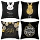 thumbnail image 5 of 45x45 cm Feliz Pascua Almohada decorativa para el caso Conejo Huevos de conejito Impreso Funda de cojín de poliéster festivo para el sofá Cama del coche, 5 of 5