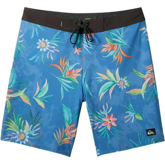 Quiksilver Men Surfsilk Straight Leg 19" Boardshorts Swim Trunk Sapphire Size 40