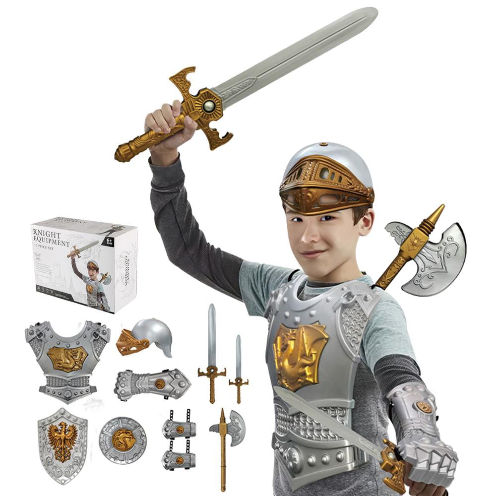 20" TOY KNIGHTS AND WARRIORS SWORD & SHIELD PLAY SET FANCY DRESS KIDS CHILDRENS 