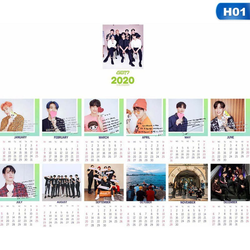 Fancyleo Kpop Blackpink Desk Calendar Twice Got7 Exo 2020and 2021