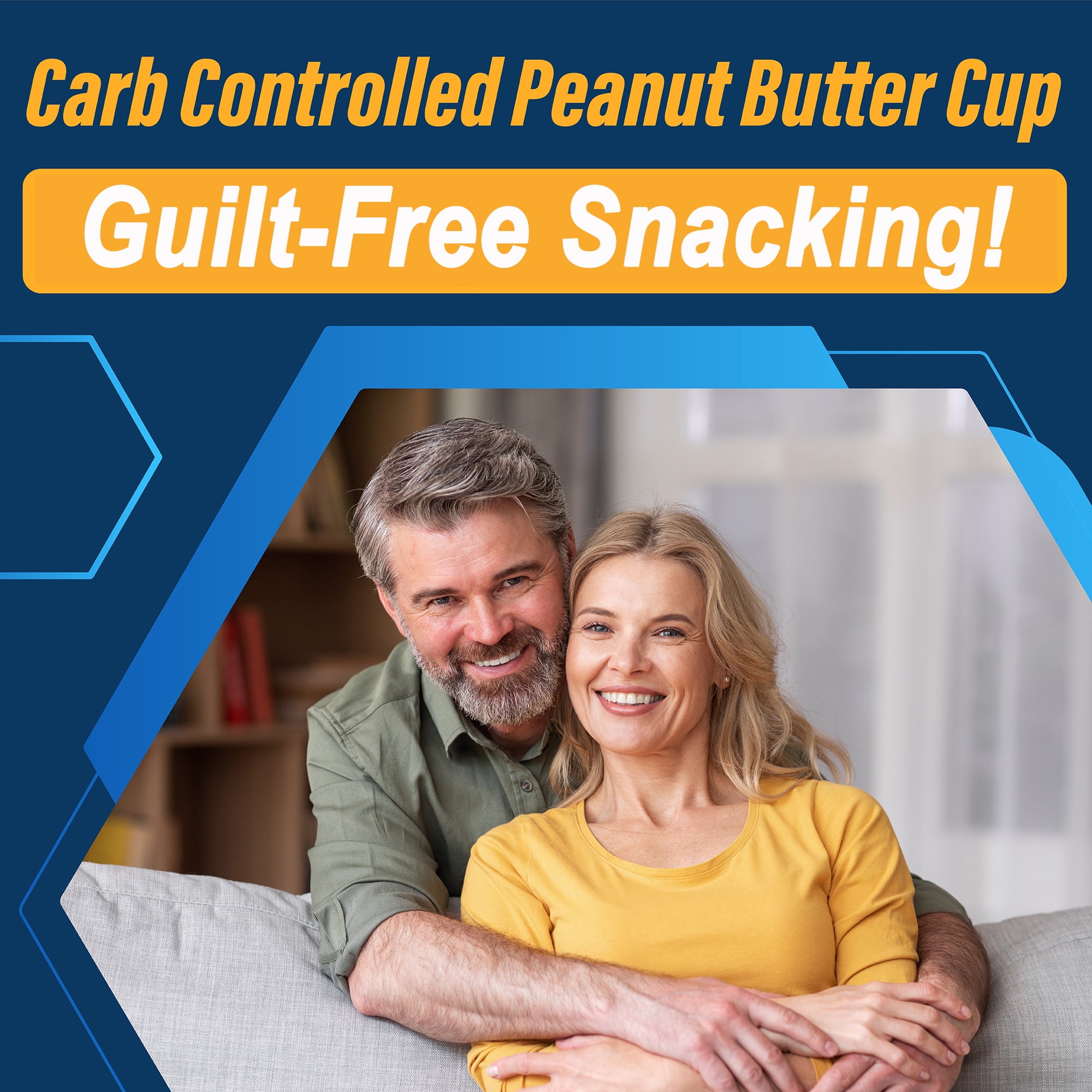 (2 pack) ReliOn Diabetic Friendly Snack Cup, Peanut Butter Cup, 14 Count
