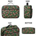 thumbnail image 3 of Football Field Green Pattern Insulated Lunch Bag Teens,Bento School Lunch Bag for Teens for Work,Picnic or Travel 10.6x7.7x4.3 Inches,12 Can Capacity, 3 of 6