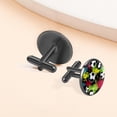 thumbnail image 6 of Football Stylish Cufflink Set for Dress Shirts, Made of Stainless Steel, for Formal Events, 6 of 6