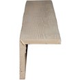 thumbnail image 6 of 6"W x 4"H x 14'L 2-Sided (L-beam) Sandblasted Endurathane Faux Wood Ceiling Beam, Whitewash, 6 of 17