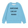 thumbnail image 4 of Huvoen Toddler Baby Girls Long Sleeve Tops T-Shirt Hoodless Sweatshirts Children's Shirt Long Sleeved Printed T-shirt Printed Round Neck Short Top for Boys and Girls Aged 1-12 T-shirts Blue 11 Years, 4 of 4