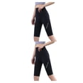 thumbnail image 4 of Qarigey Pantalón de Yoga de nailon para mujer, repuesto de cintura alta, transpirable, absorbente de sudor, para culturismo, pantalones cortos Type9 NO9, 4 of 6