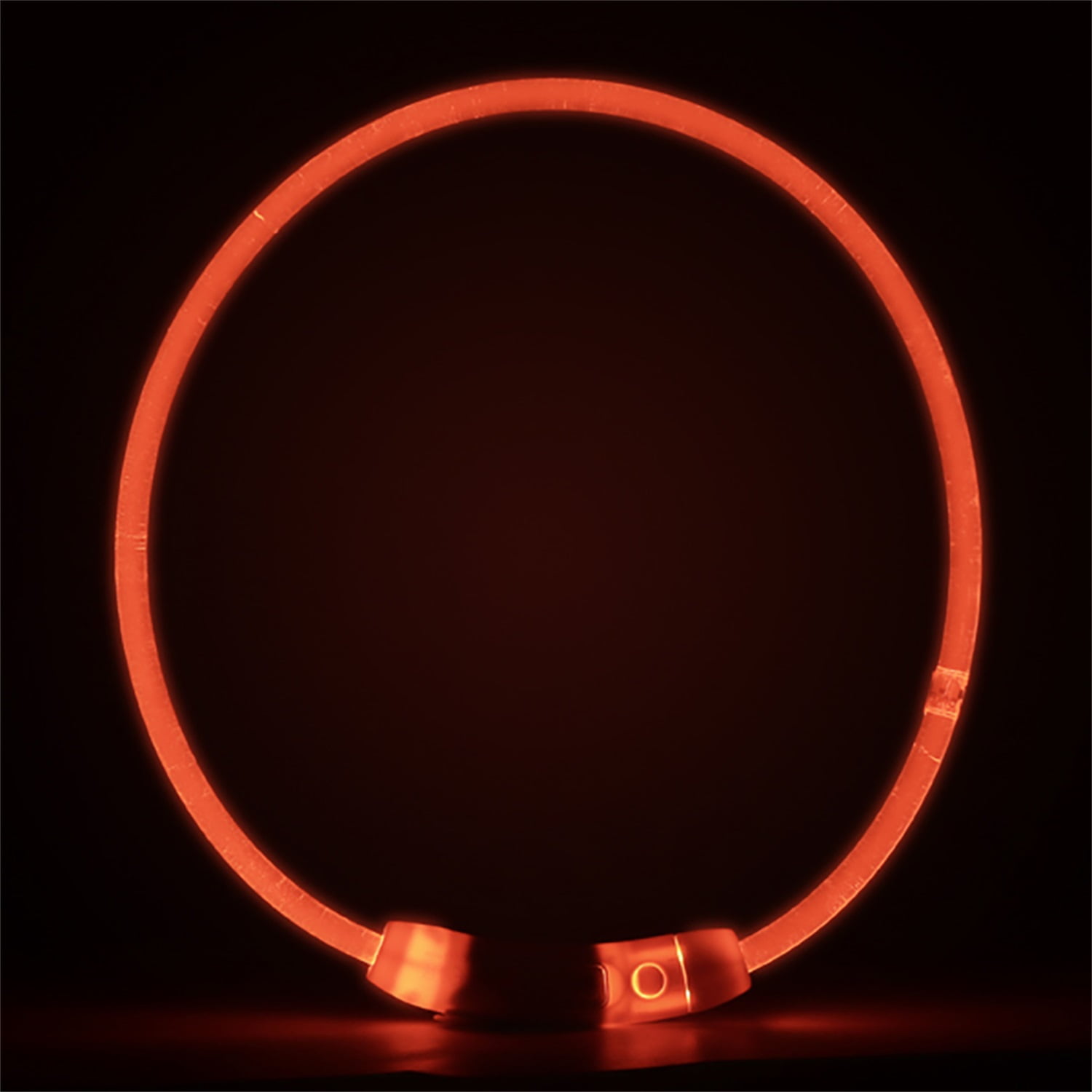 Pefilos Glowing Pet Collar, LED Dog Collar Light - Rechargeable Puppy Collar, TPU Cuttable Flashing Dog Necklace for Small Medium Dogs, Orange Pefilos Glowing Pet Collar, LED Dog Collar Light - Rechargeable Puppy Collar, TPU Cuttable Flashing Dog Necklace for Small Medium Dogs, Orange