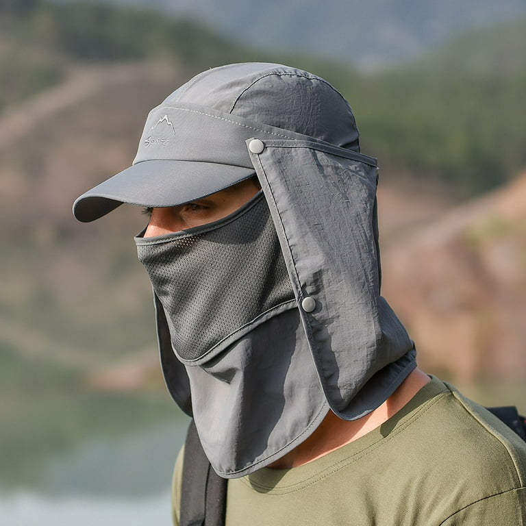 Men Women Wide Brim Sun Hat Uv Protection Bucket Cap For Hiking