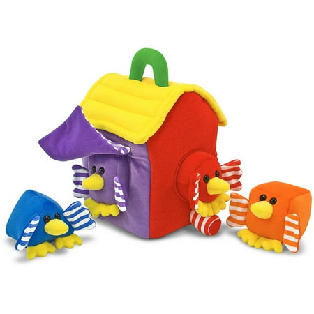 Melissa & Doug Bird House Forme Sorter doux bébé et enfant en bas âge avec poignée Jouet