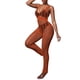 thumbnail image 3 of Txlixc Suéter de playa de mono femenino suéter de playa transparente hueco sólido cuello V sin mangas mono largo bañador bikini Txlixc  moda, 3 of 7