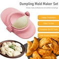 thumbnail image 2 of 7PCS Dumpling Maker Empanadas Press Mold,Empanada Maker Set in 3 Different Sizes with Round Dough Cutter&Stuffing Spoon Chinese Dumpling Pie Empanadas Press Mold Kitchen Accessories, 2 of 8