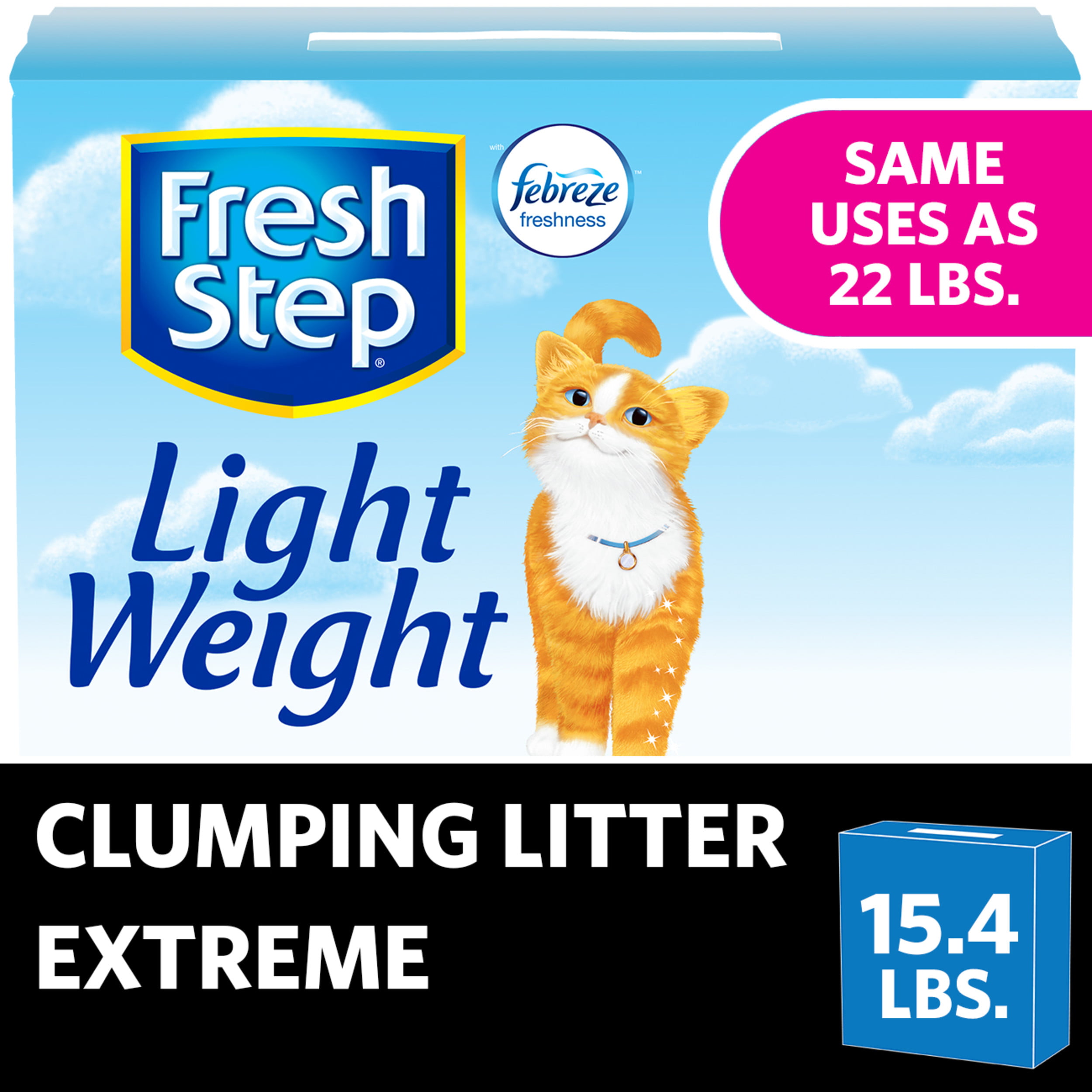 Fresh Step Lightweight Extreme Scented Litter with the Power of Febreze
