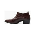 thumbnail image 5 of Stacy Adams Sandoval Cuban Heel Boot Croco print Burgundy 25666-601, 5 of 7