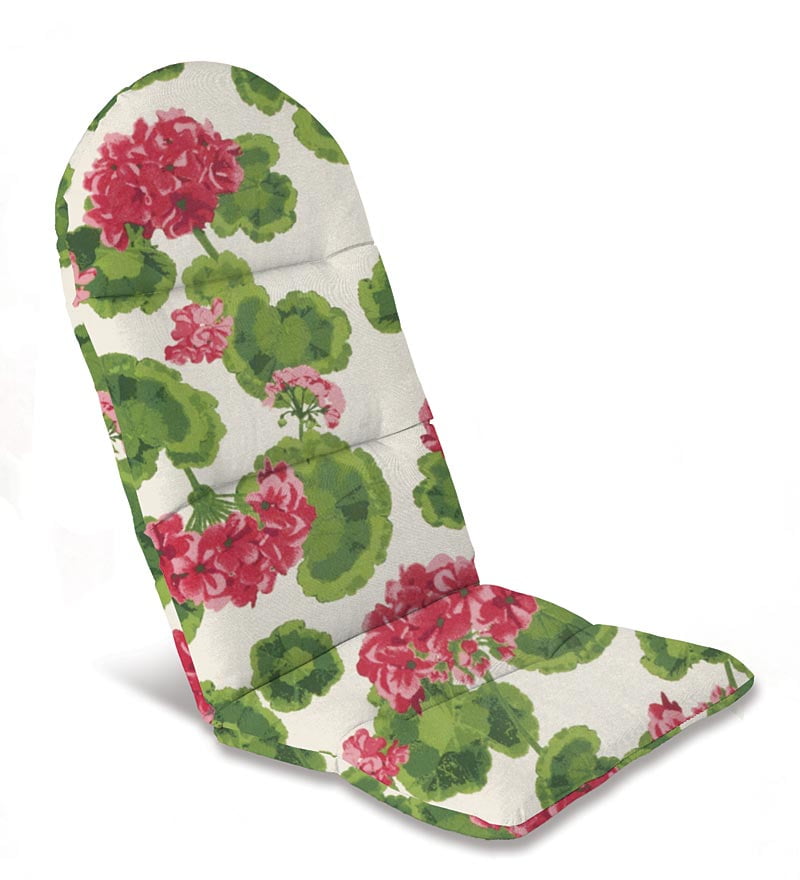 WeatherResistant Outdoor Adirondack Cushion, Geranium
