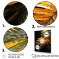 thumbnail image 3 of Designart "Sunset'S Tropical Palm Tree Leaves III" Palms & Palm Trees Floater Framed Wall Art Living Room, 3 of 5