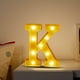 thumbnail image 4 of Letrero con letras LED iluminadas para decoración del hogar, fiestas, bodas, letras iluminadas, letrero con letras del alfabeto a pilas, para decoración de fiestas de cumpleaños y Navidad, luz de adve, 4 of 4