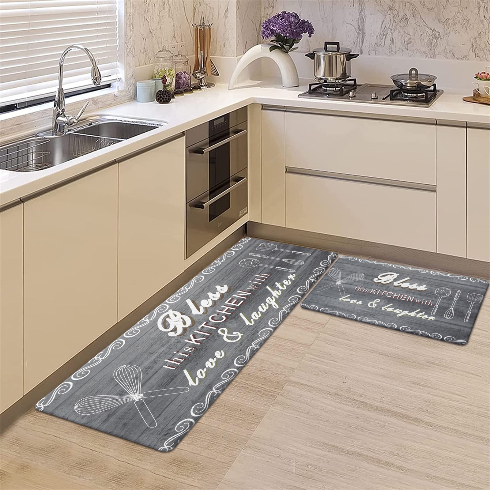 Kitchen Mat Cushioned Anti-Fatigue Kitchen Rug, Waterproof Non-Slip Ki –  cozyhomecollection