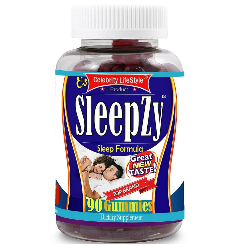 SleepZy Sleep Supplement For Men & Women, Melatonin Sleep Aid Gummy Vitamins, Longer Sleep