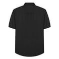 thumbnail image 5 of GENTS BLISS Short Sleeve Mens Dress Shirts Casual Solid Shirts for Men Regular Oxford Tops with Pocket, 5 of 10