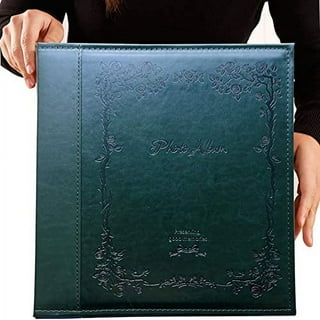 Large Black Leather Family Photo Album Book for 4x6 inch Picture, 600  Pockets, 14.5 x 13.5, Gifts for Boyfriend Girlfriend