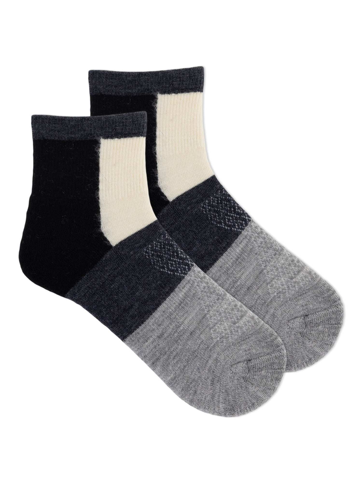 Ozark Trail Women's Merino Wool Blend Ankle Hiking Socks, 1 Pack