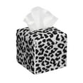 thumbnail image 1 of Balery Similar To Leopard Print Porta Pañuelos de Cuero con Estampado – Funda Moderna Cuadrada para Caja de Pañuelos, Dispensador 5x5x5'', 1 of 7