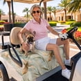 thumbnail image 3 of Golf Cart Seat Covers for 2 Seater,Vintage Flowers Microfiber Cart Seat Towel Blanket,Spring Blooms Botanical Floral Herbs Absorbent Breathable Non Slip Bench Seats Protector for Golf Course 51"x31", 3 of 9