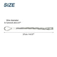 thumbnail image 2 of Uxcell 9-12mm OD Cable Pulling Socks Grip 0.37m Single Head Side Pull Wire mesh Puller Socks Grip Stainless Steel Wire Pulling Tools, 2 of 6