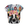 thumbnail image 1 of DYMADE T-shirt d'Été Décontracté à Manches Courtes Imprimé Mode Femme, 1 of 2