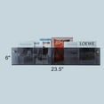 thumbnail image 3 of ROYALITA 2-Pack Acrylic Magazine Holder Brochure Holder, 24" Record Holder Magazine Rack, Fashion Hanging Bookshelf Literature Storage Rack for Waiting Room, Living Room, Office, Gray, 24 Inch, 3 of 5