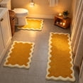 thumbnail image 4 of Juego de 3 Alfombrillas de Baño de Piel Sintética: Alfombrilla de Inodoro Suave y Absorbente para El Suelo, Alfombrilla Antideslizante para La Entrada, Alfombra Acogedora y Absorbente de Agua para La, 4 of 5