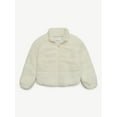 thumbnail image 4 of Justice Girl's Mock Neck Fur Jacket, Sizes XS - XL, 4 of 6