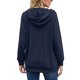 thumbnail image 3 of Jersey de baile sexy para mujer, sudadera con capucha con cremallera de un cuarto, Tops de punto sueltos lisos con bolsillos, 3 of 3