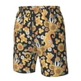 thumbnail image 5 of Kdxio Mushrooms Honeycomb Pattern Mens Casual Shorts - Drawstring Summer Beach Sports Shorts for Men, 5 of 9