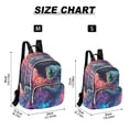 thumbnail image 2 of FORMRS Mini Backpack Purse for Women Travel Daypack Casual Shoulder Bag, Space Astronaut, 2 of 7