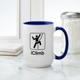 thumbnail image 4 of CafePress - Iclimb Large Mug - 15 oz Ceramic Large White Novelty Mug, 4 of 4