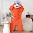 thumbnail image 4 of Funny Big Mouth Monster Adult Onesie, Oversized Fleece One Piece Pajamas for Women & Men, Kigurumi Halloween Costume with Shoes, 5 Colors, S-XL, 4 of 4