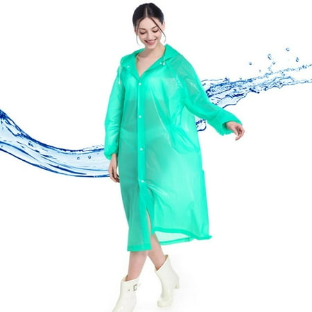 Fashion Unisex Lightweight Portable Rain Coat Waterproof Camping