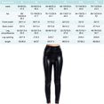 thumbnail image 4 of Sonducket Pantalones de cuero de cintura alta para mujer, pantalones de invierno para viajar, senderismo, fiesta, poliéster de PU, pantalones Prendas para la parte inferior del cuerpo L, 4 of 6