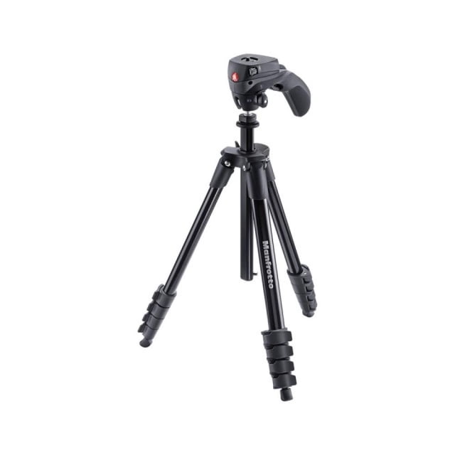 Tripié Compact Action Negro Manfrotto TRIPIE CON CABEZA COMPACT ACTION NEGRO (MKCOMPACTACN-BK)