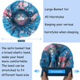 thumbnail image 7 of EUDHYAC 3PCS Extra Large Satin Bonnets for Sleeping, Hair Bonnets for Black Women Braids Curly Hair, H, 7 of 7