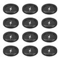 thumbnail image 1 of Uxcell Paquete de 12 Grommets de Goma para Cableado Grommet de Agujero de Escritorio en Forma de Pétalo de 40 mm, 1 of 7