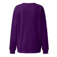thumbnail image 5 of Solid Color Women's Sweatshirt Long Sleeve Crewneck Oversized Relax Fit Spring Casual Pullover Sweater Fall Tops, 5 of 5