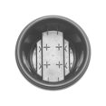 thumbnail image 4 of Bloem 12" Plastic Deck Rail Planter, 9" H x 12" L x 12" W, Fits Rail Sizes between 3.25 to 3.75" Wide, Charcoal, 2-Pack, 4 of 7